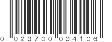 UPC 023700034106