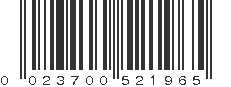 UPC 023700521965