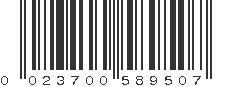 UPC 023700589507