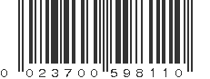 UPC 023700598110