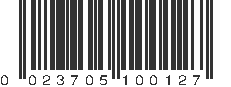 UPC 023705100127