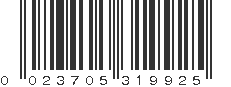 UPC 023705319925