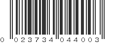 UPC 023734044003