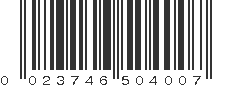 UPC 023746504007