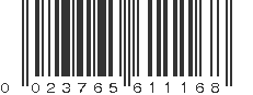 UPC 023765611168