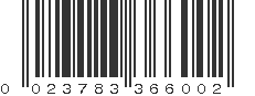 UPC 023783366002