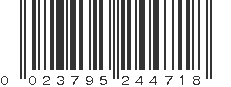 UPC 023795244718