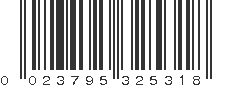 UPC 023795325318