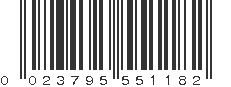 UPC 023795551182