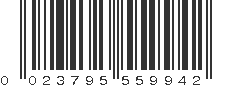 UPC 023795559942