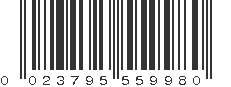 UPC 023795559980