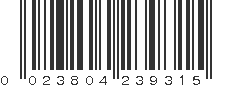 UPC 023804239315