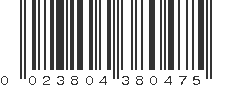 UPC 023804380475