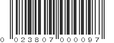 UPC 023807000097