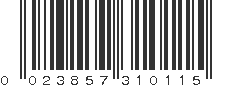 UPC 023857310115