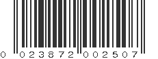 UPC 023872002507