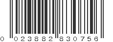 UPC 023882830756