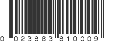 UPC 023883810009