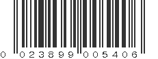 UPC 023899005406