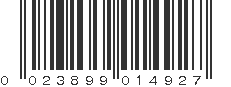 UPC 023899014927