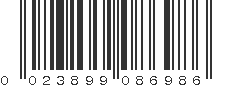 UPC 023899086986