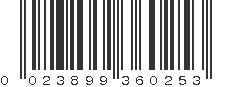 UPC 023899360253