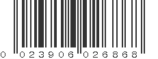 UPC 023906026868