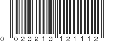 UPC 023913121112