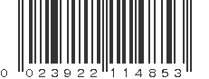 UPC 023922114853