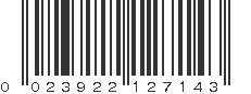 UPC 023922127143