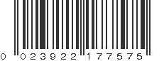 UPC 023922177575