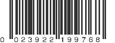 UPC 023922199768