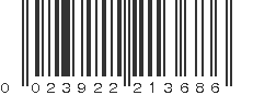 UPC 023922213686