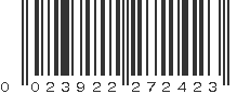 UPC 023922272423