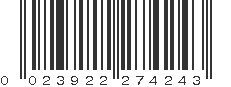 UPC 023922274243