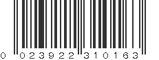 UPC 023922310163