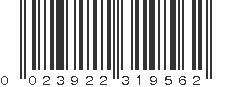 UPC 023922319562