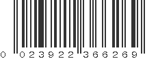 UPC 023922366269