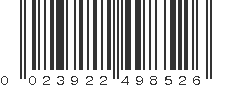 UPC 023922498526