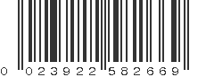 UPC 023922582669