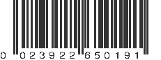 UPC 023922650191