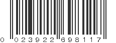 UPC 023922698117