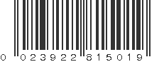 UPC 023922815019