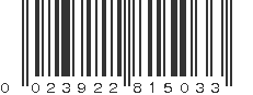 UPC 023922815033