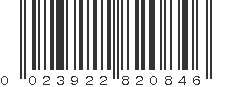 UPC 023922820846