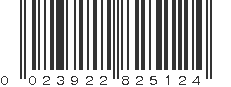 UPC 023922825124