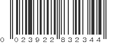 UPC 023922832344