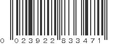 UPC 023922833471