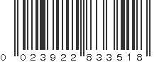 UPC 023922833518