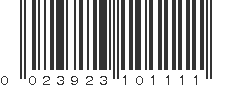 UPC 023923101111